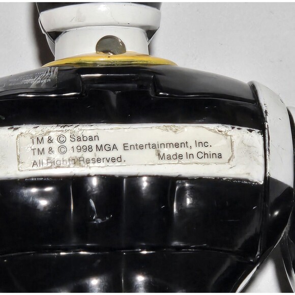 VTG 90s Power Rangers Walkie Talkies In Space Black Red 9.5" WORKING Saban 1998 - Picture 7 of 9